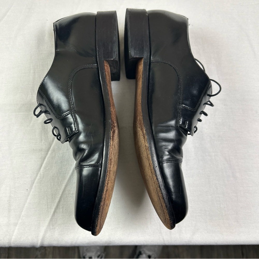 Bostonian Black Leather Men's Oxfords - Picture 4 of 8